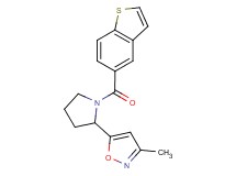 5-[1-(1-benzothien-5-ylcarbonyl)-2-pyrrolidinyl]-3-methylisoxazole