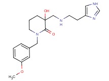 3-hydroxy-3-({[2-(1H-imidazol-4-yl)ethyl]amino}methyl)-1-(3-methoxybenzyl)piperidin-2-one