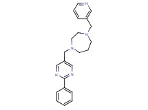 1-[(2-phenyl-5-pyrimidinyl)methyl]-4-(3-pyridinylmethyl)-1,4-diazepane