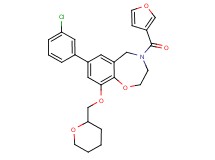7-(3-chlorophenyl)-4-(3-furoyl)-9-(tetrahydro-2H-pyran-2-ylmethoxy)-2,3,4,5-tetrahydro-1,4-benzoxazepine