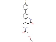 N-(4'-fluoro-3-biphenylyl)-1-(3-methoxypropanoyl)-3-piperidinecarboxamide
