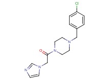 1-(4-chlorobenzyl)-4-(1H-imidazol-1-ylacetyl)piperazine