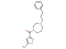 1-[(5-methyl-3-isoxazolyl)carbonyl]-4-(3-phenylpropyl)-1,4-diazepane