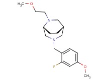 (1S*,5R*)-3-(2-fluoro-4-methoxybenzyl)-6-(2-methoxyethyl)-3,6-diazabicyclo[3.2.2]nonane