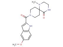 9-[(5-methoxy-1H-indol-2-yl)carbonyl]-1-methyl-1,4,9-triazaspiro[5.5]undecan-5-one
