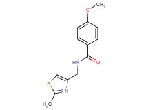 4-methoxy-N-[(2-methyl-1,3-thiazol-4-yl)methyl]benzamide