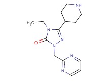 4-ethyl-5-(4-piperidinyl)-2-(2-pyrimidinylmethyl)-2,4-dihydro-3H-1,2,4-triazol-3-one hydrochloride