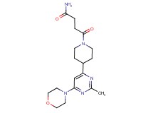 4-{4-[2-methyl-6-(4-morpholinyl)-4-pyrimidinyl]-1-piperidinyl}-4-oxobutanamide
