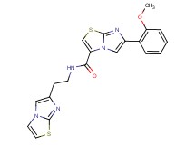 N-(2-imidazo[2,1-b][1,3]thiazol-6-ylethyl)-6-(2-methoxyphenyl)imidazo[2,1-b][1,3]thiazole-3-carboxamide