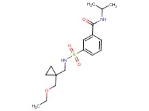 3-[({[1-(ethoxymethyl)cyclopropyl]methyl}amino)sulfonyl]-N-isopropylbenzamide