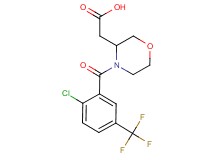 {4-[2-chloro-5-(trifluoromethyl)benzoyl]-3-morpholinyl}acetic acid
