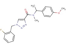 1-(2-fluorobenzyl)-N-[1-(4-methoxyphenyl)ethyl]-N-methyl-1H-1,2,3-triazole-4-carboxamide