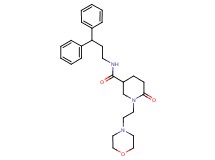 N-(3,3-diphenylpropyl)-1-[2-(4-morpholinyl)ethyl]-6-oxo-3-piperidinecarboxamide