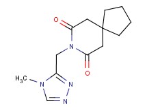 8-[(4-methyl-4H-1,2,4-triazol-3-yl)methyl]-8-azaspiro[4.5]decane-7,9-dione