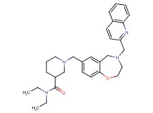 N,N-diethyl-1-{[4-(2-quinolinylmethyl)-2,3,4,5-tetrahydro-1,4-benzoxazepin-7-yl]methyl}-3-piperidinecarboxamide