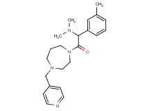 N,N-dimethyl-1-(3-methylphenyl)-2-oxo-2-[4-(4-pyridinylmethyl)-1,4-diazepan-1-yl]ethanamine