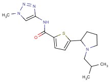 5-(1-isobutyl-2-pyrrolidinyl)-N-(1-methyl-1H-1,2,3-triazol-4-yl)-2-thiophenecarboxamide trifluoroacetate