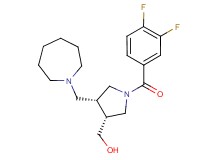[(3R*,4R*)-4-(azepan-1-ylmethyl)-1-(3,4-difluorobenzoyl)pyrrolidin-3-yl]methanol
