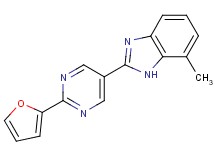 2-[2-(2-furyl)pyrimidin-5-yl]-7-methyl-1H-benzimidazole