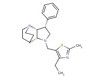 (3R*,3aR*,7aR*)-1-[(4-ethyl-2-methyl-1,3-thiazol-5-yl)methyl]-3-phenyloctahydro-4,7-ethanopyrrolo[3,2-b]pyridine