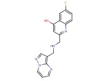 6-fluoro-2-{[(pyrazolo[1,5-a]pyrimidin-3-ylmethyl)amino]methyl}quinolin-4-ol