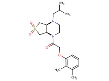 (4aS*,7aR*)-1-[(2,3-dimethylphenoxy)acetyl]-4-isobutyloctahydrothieno[3,4-b]pyrazine 6,6-dioxide