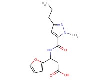 3-(2-furyl)-3-{[(1-methyl-3-propyl-1H-pyrazol-5-yl)carbonyl]amino}propanoic acid