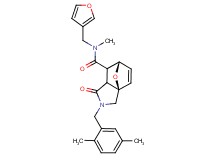 (3aR*,6S*)-2-(2,5-dimethylbenzyl)-N-(3-furylmethyl)-N-methyl-1-oxo-1,2,3,6,7,7a-hexahydro-3a,6-epoxyisoindole-7-carboxamide
