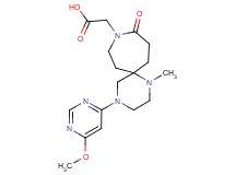 [4-(6-methoxypyrimidin-4-yl)-1-methyl-10-oxo-1,4,9-triazaspiro[5.6]dodec-9-yl]acetic acid