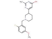 6-[1-(2-fluoro-5-methoxybenzyl)-3-piperidinyl]-2-methyl-4-pyrimidinol