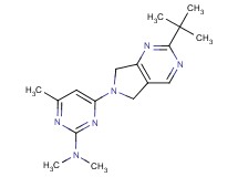 4-(2-tert-butyl-5,7-dihydro-6H-pyrrolo[3,4-d]pyrimidin-6-yl)-N,N,6-trimethylpyrimidin-2-amine