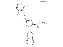 (4S)-4-[(2,6-difluorobenzyl)amino]-1-(2,3-dihydro-1H-inden-2-yl)-N-methyl-L-prolinamide