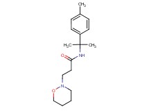 N-[1-methyl-1-(4-methylphenyl)ethyl]-3-(1,2-oxazinan-2-yl)propanamide