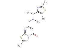 7-{[[1-(2,5-dimethyl-1,3-thiazol-4-yl)ethyl](methyl)amino]methyl}-2-methyl-5H-[1,3]thiazolo[3,2-a]pyrimidin-5-one