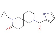 2-cyclopropyl-8-(1H-pyrrol-2-ylcarbonyl)-2,8-diazaspiro[5.5]undecan-3-one