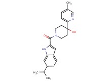 1-[(6-isopropyl-1H-indol-2-yl)carbonyl]-4-(5-methylpyridin-2-yl)piperidin-4-ol