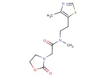 N-methyl-N-[2-(4-methyl-1,3-thiazol-5-yl)ethyl]-2-(2-oxo-1,3-oxazolidin-3-yl)acetamide