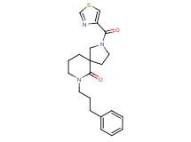 7-(3-phenylpropyl)-2-(1,3-thiazol-4-ylcarbonyl)-2,7-diazaspiro[4.5]decan-6-one