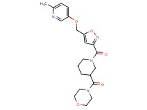4-({1-[(5-{[(6-methyl-3-pyridinyl)oxy]methyl}-3-isoxazolyl)carbonyl]-3-piperidinyl}carbonyl)morpholine