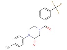 1-(4-methylphenyl)-4-[3-(trifluoromethyl)benzoyl]-2-piperazinone