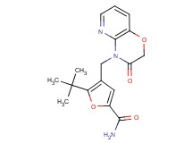 5-tert-butyl-4-[(3-oxo-2,3-dihydro-4H-pyrido[3,2-b][1,4]oxazin-4-yl)methyl]-2-furamide