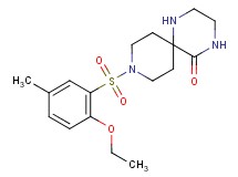9-[(2-ethoxy-5-methylphenyl)sulfonyl]-1,4,9-triazaspiro[5.5]undecan-5-one