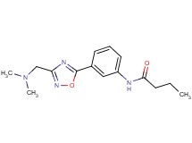 N-(3-{3-[(dimethylamino)methyl]-1,2,4-oxadiazol-5-yl}phenyl)butanamide