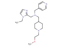 1-(1-ethyl-1H-imidazol-2-yl)-N-{[1-(2-methoxyethyl)-4-piperidinyl]methyl}-N-(4-pyridinylmethyl)methanamine