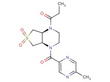 (4aS*,7aR*)-1-[(5-methyl-2-pyrazinyl)carbonyl]-4-propionyloctahydrothieno[3,4-b]pyrazine 6,6-dioxide