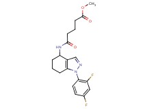 methyl 5-{[1-(2,4-difluorophenyl)-4,5,6,7-tetrahydro-1H-indazol-4-yl]amino}-5-oxopentanoate