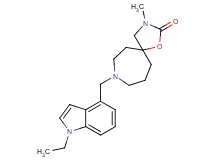 8-[(1-ethyl-1H-indol-4-yl)methyl]-3-methyl-1-oxa-3,8-diazaspiro[4.6]undecan-2-one