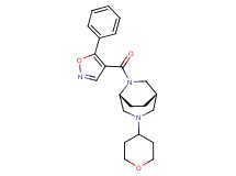 (1S*,5R*)-6-[(5-phenylisoxazol-4-yl)carbonyl]-3-(tetrahydro-2H-pyran-4-yl)-3,6-diazabicyclo[3.2.2]nonane