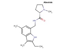 N-[(2-ethyl-3,5-dimethyl-1H-indol-7-yl)methyl]-1-methyl-L-prolinamide