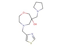 6-(pyrrolidin-1-ylmethyl)-4-(1,3-thiazol-4-ylmethyl)-1,4-oxazepan-6-ol
